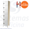 Locker 6 compartimentos 1704CH