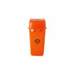Basurero plástico naranja 42 litros (Dimensiones: 45cm x 61.5cm x 31cm)